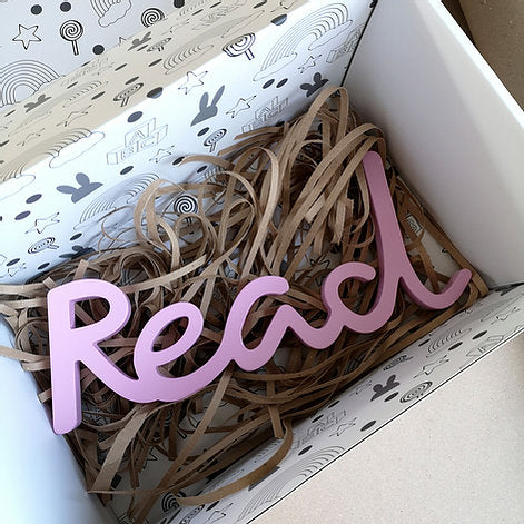 Pink Wooden Read Wall Art