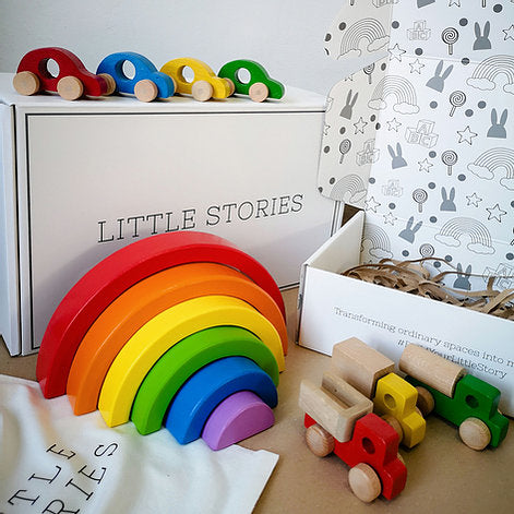 Primary Wooden Stacking Rainbow