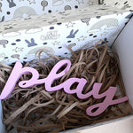 Pink Wooden Play Wall Art