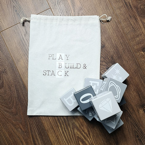 Space & Beyond Wooden Play, Build & Stack Blocks