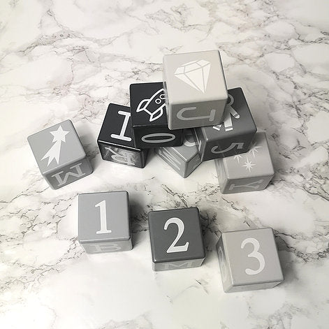 Space & Beyond Wooden Play, Build & Stack Blocks