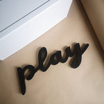 Black Wooden Play Wall Art