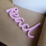 Pink Wooden Read Wall Art