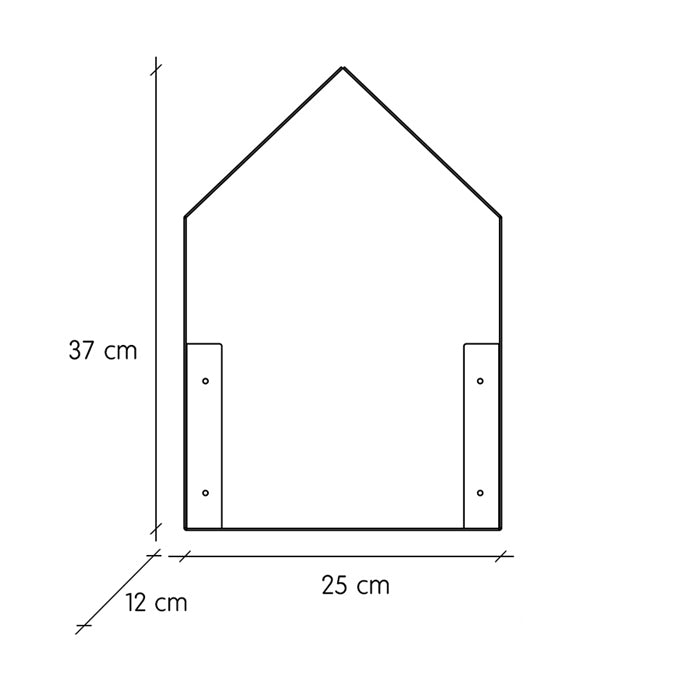 Tall House Shelf - White