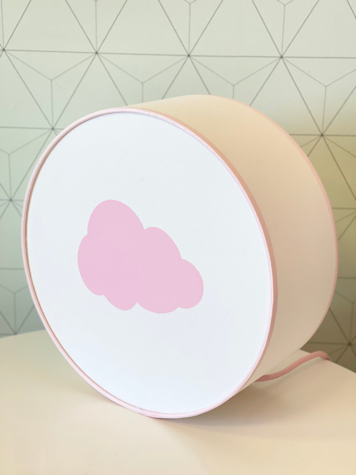 Table or Hanging Lamp: Pink Clouds