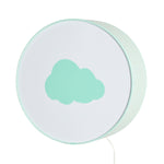 Table or Hanging Lamp: Mint Waves Mint Cloud