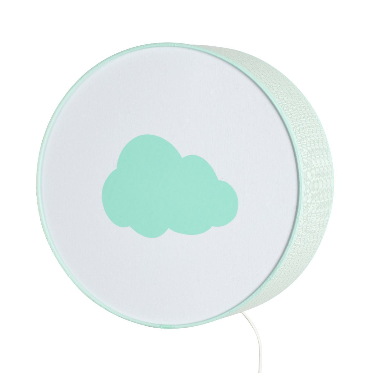 Table or Hanging Lamp: Mint Waves Mint Cloud