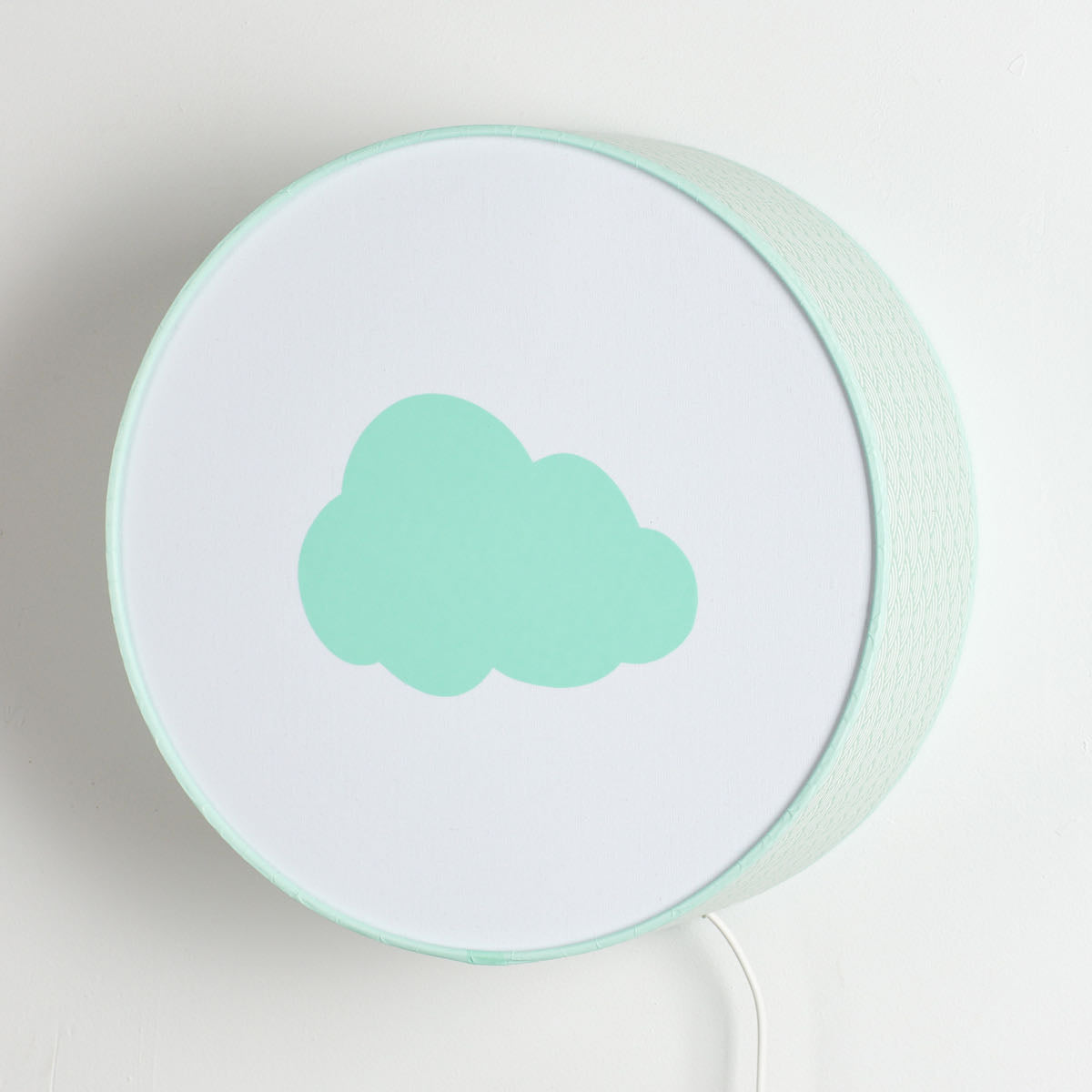 Table or Hanging Lamp: Mint Waves Mint Cloud