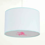 Ceiling Lamp: White With Pink Fawn