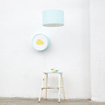 Ceiling Lamp: Light Blue Waves Yellow Cloud