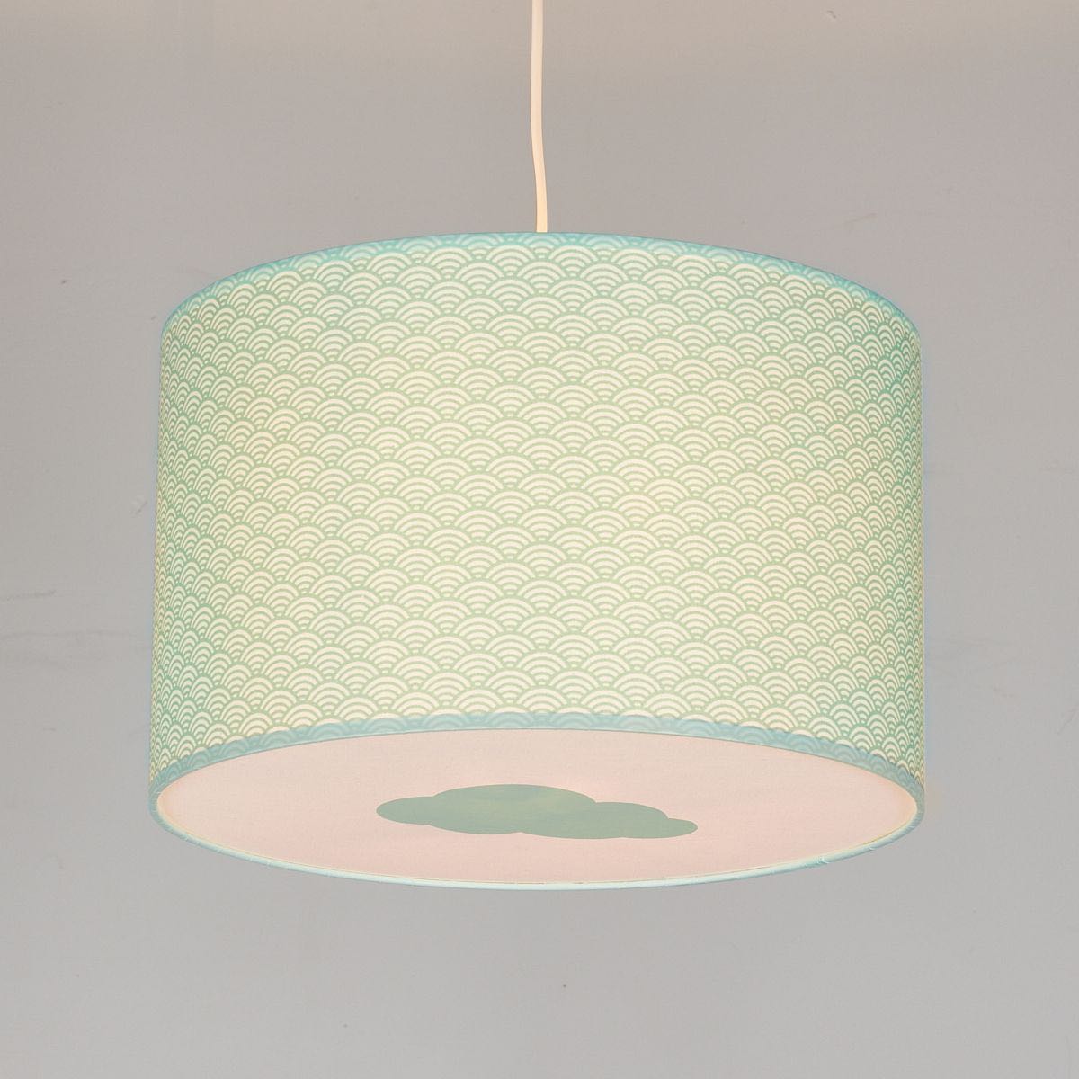 Ceiling Lamp: Mint Waves Mint Cloud