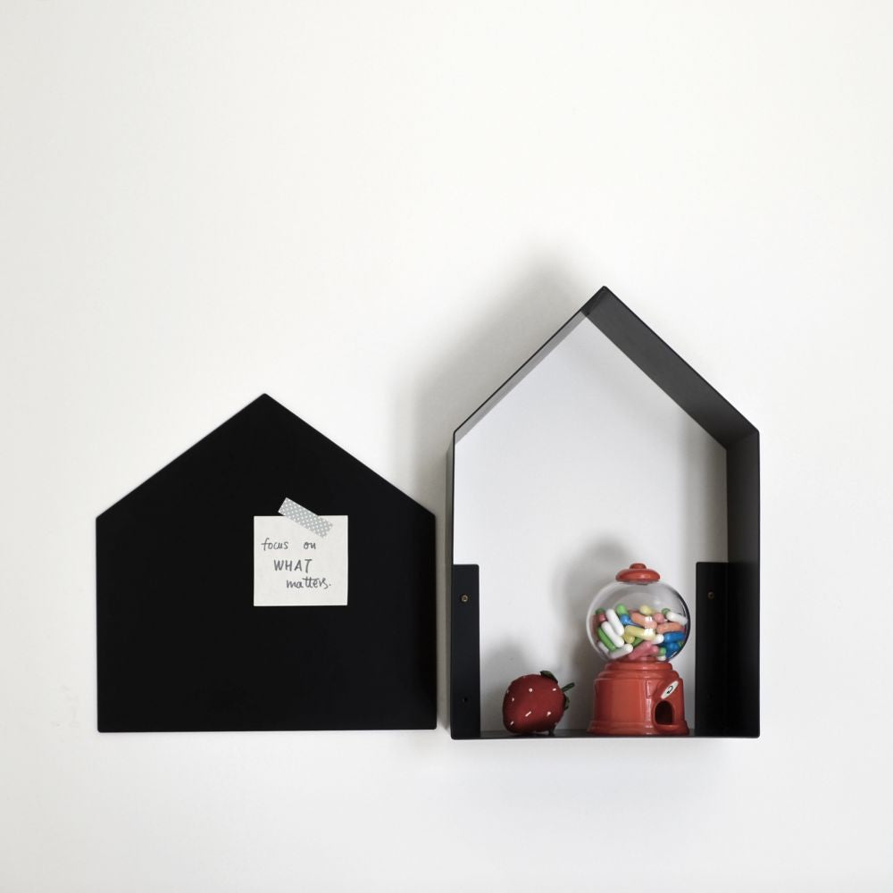 Tall House Shelf - Black