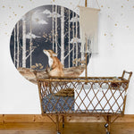 Fox In A Circle Wallstickers (Medium)