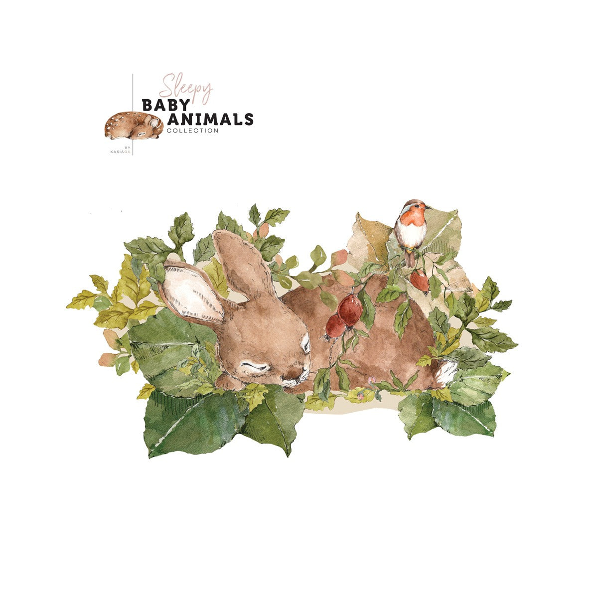 Sleep My Little Rabbit Wallstickers