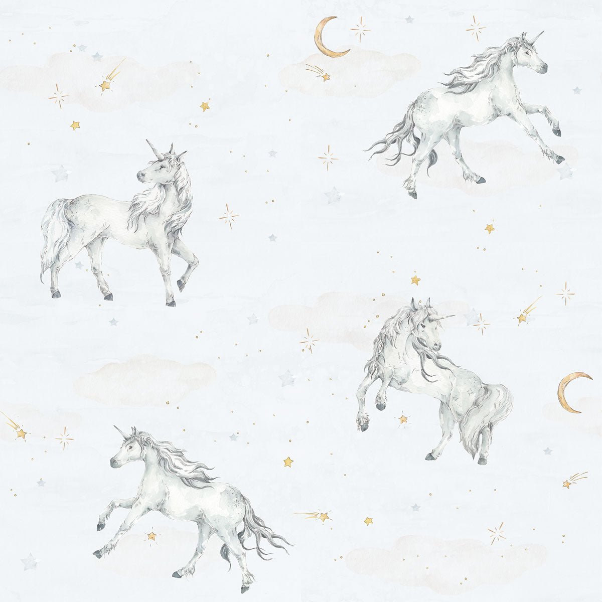 Unicorns in the sky wallpaper