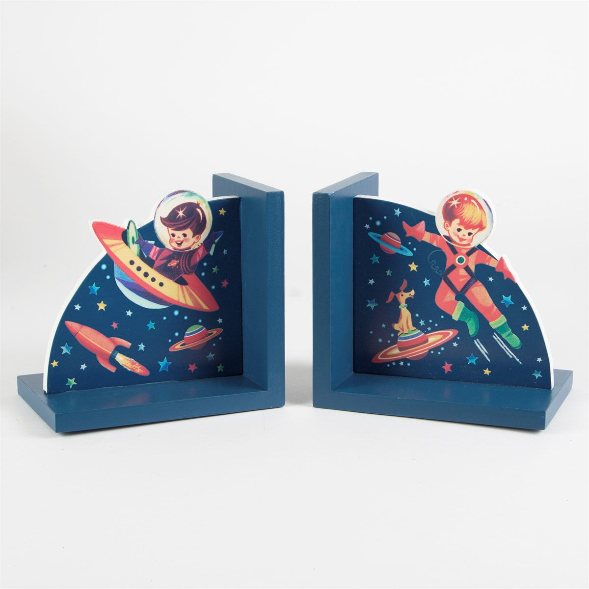 Retro Space Bookends