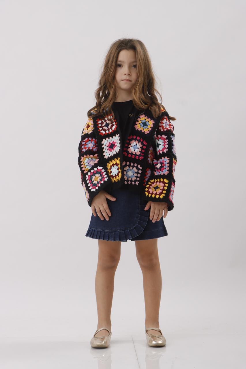 Crochet Jacket - Black
