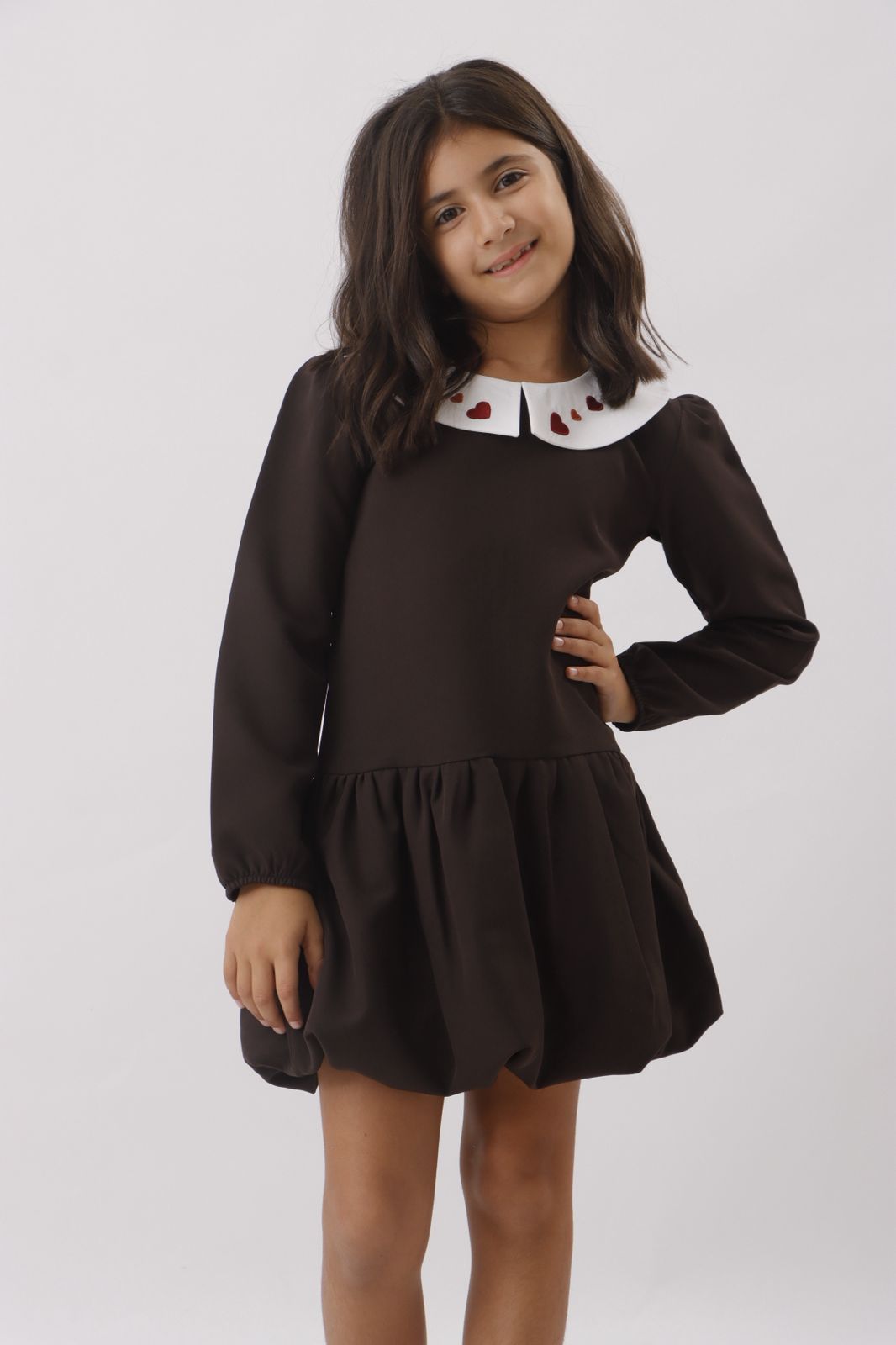 Bouffon Dress - Brown