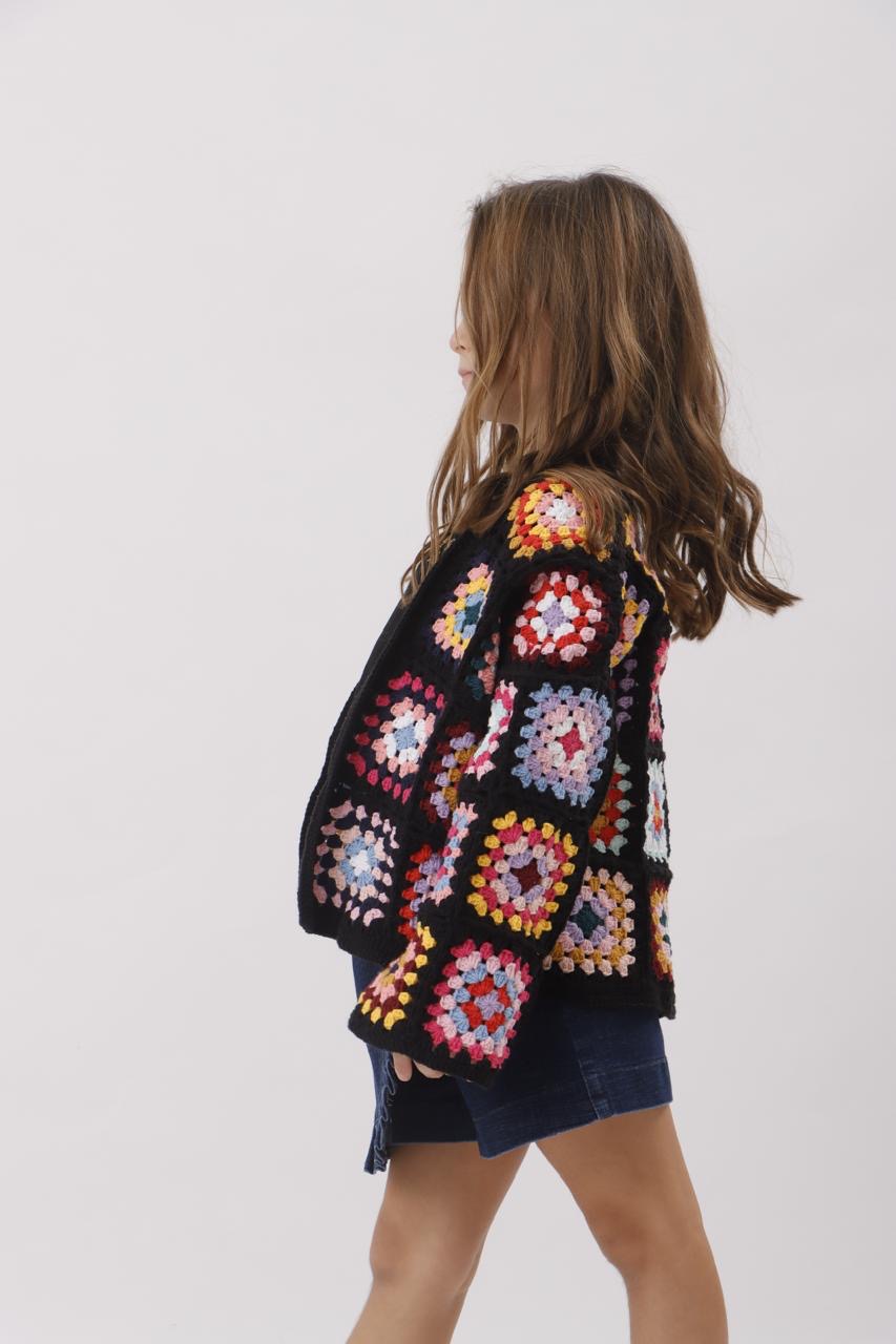 Crochet Jacket - Black